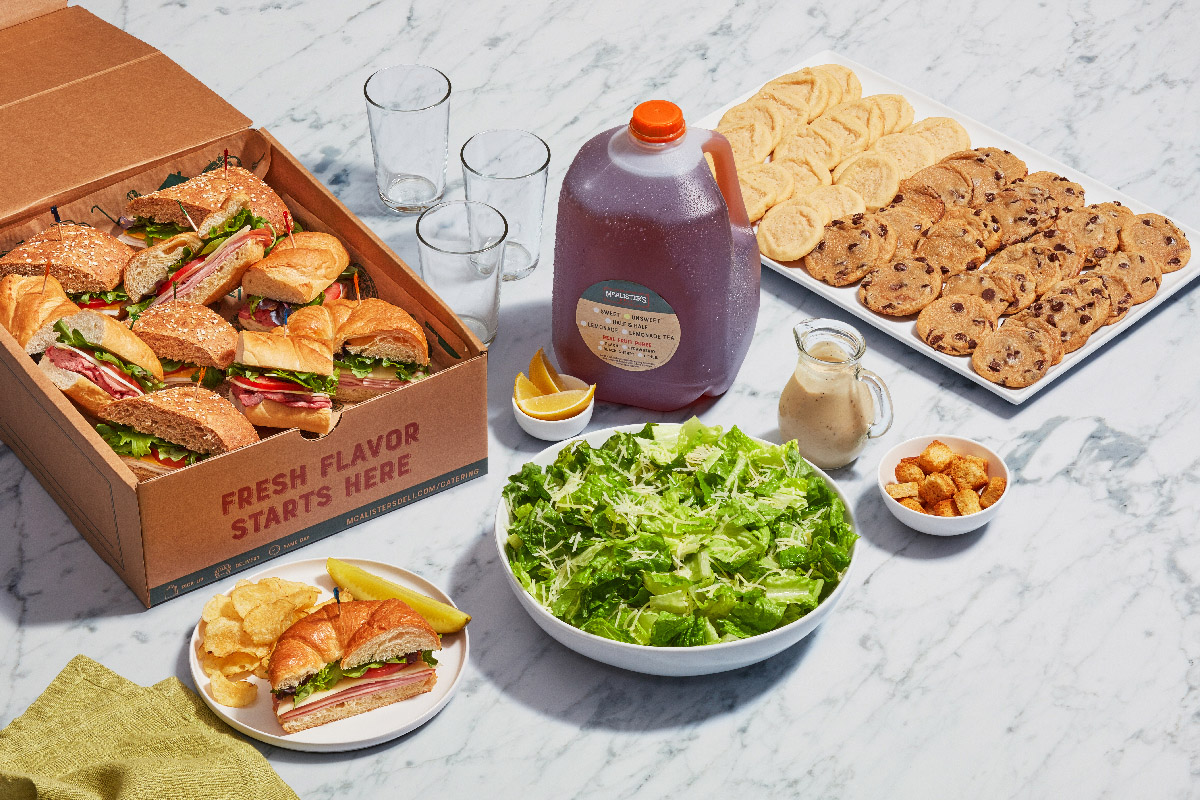 Configure Sandwich & Salad Bundle for 10 McAlister's Deli catering